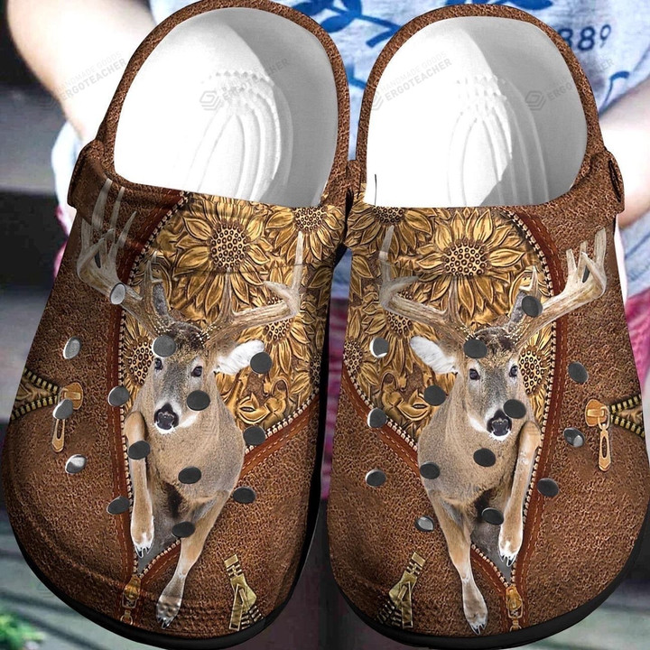 Oh My Deer Crocs Crocband Clogs, Gift For Lover Deer Crocs Comfy Footwear