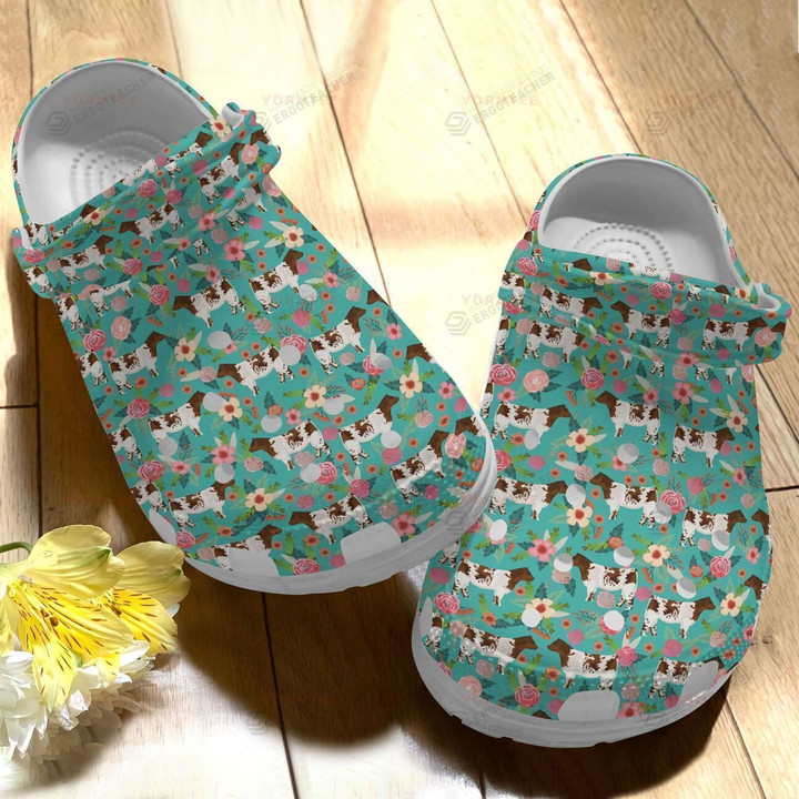 Lovely Cow Crocs Crocband Clogs, Gift For Lover Lovely Cow Crocs Comfy Footwear