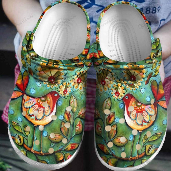 Bird Crocs Crocband Clogs, Gift For Lover Bird Crocs Comfy Footwear