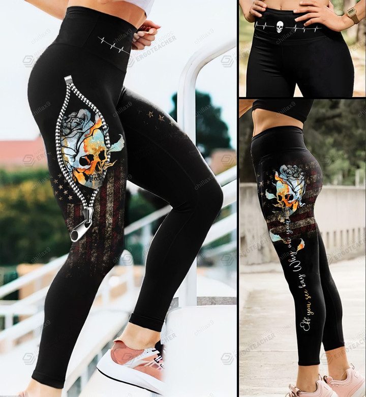 Skull Eff You See Kay Why Oh You All Over Print 3D Legging