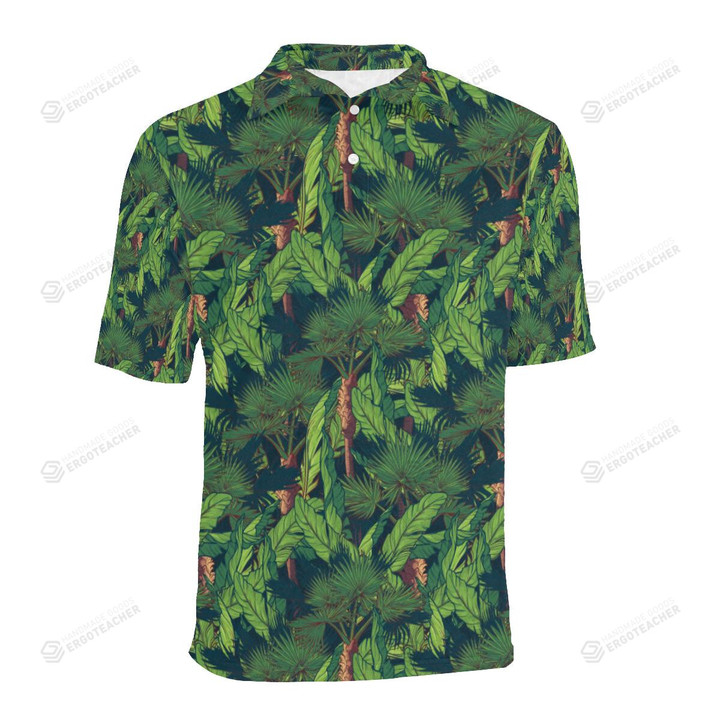 Rainforest Pattern Unisex Polo Shirt Polo Shirt