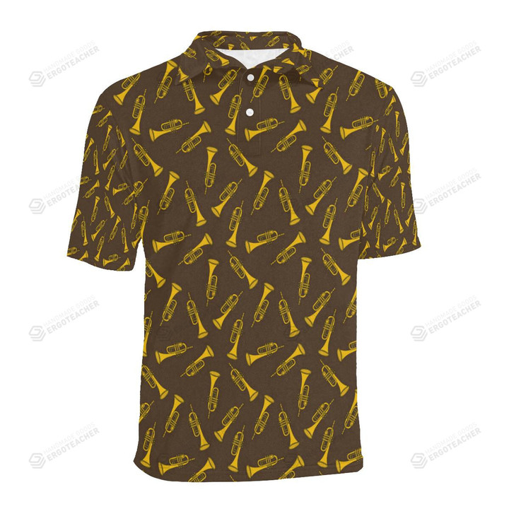 Trumpet Pattern Unisex Polo Shirt