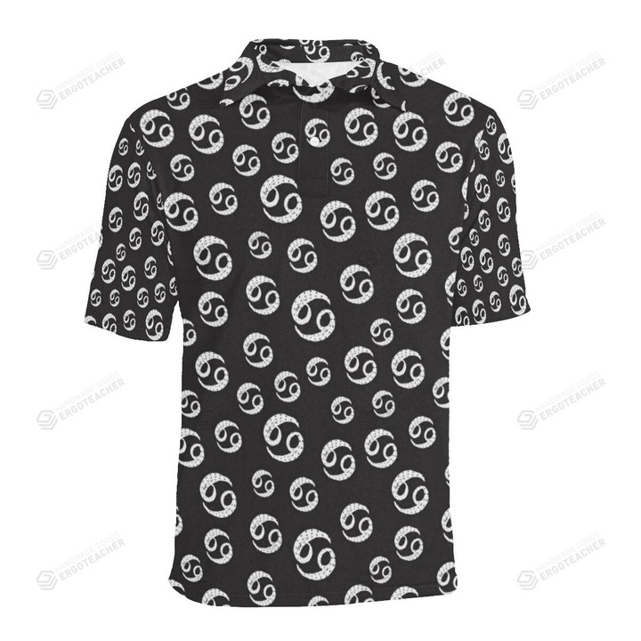 Cancer Zodiac Pattern Unisex Polo Shirt