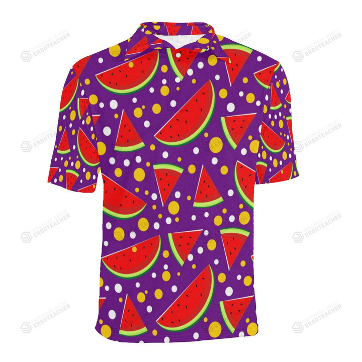 Watermelon Pattern Unisex Polo Shirt