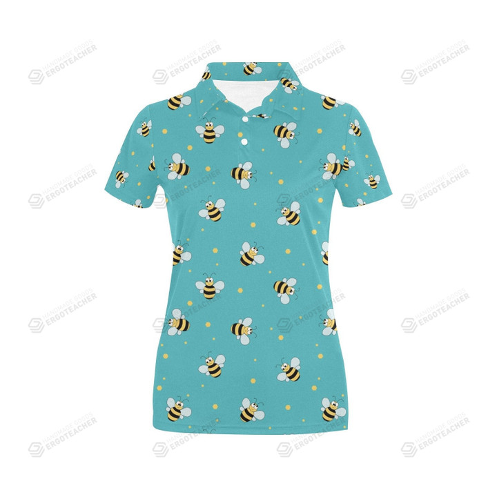 Bee With Dot Unisex Polo Shirt