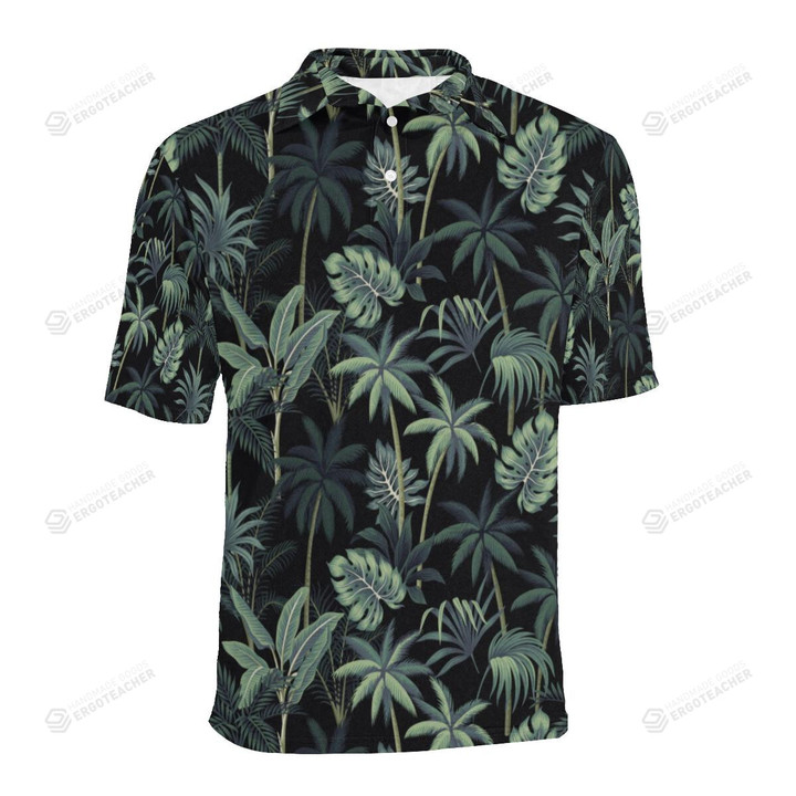 Rainforest Pattern Unisex Polo Shirt