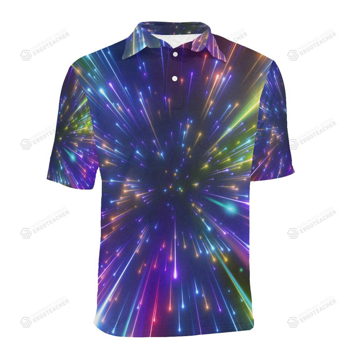 Celestial Rainbow Speed Light Unisex Polo Shirt