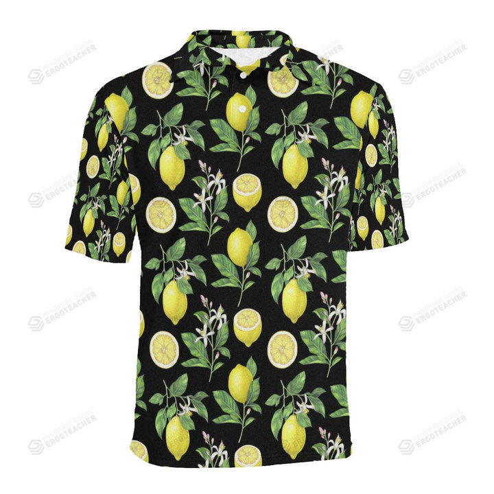 Lemon Pattern Unisex Polo Shirt