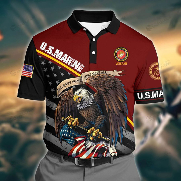US Marine 3D Polo Shirt