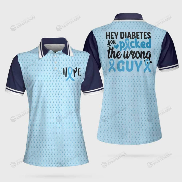 Diabetes Awareness 3D All Over Printed Polo Shirt