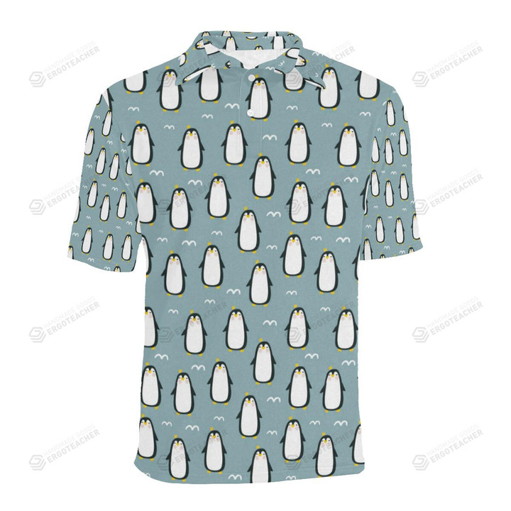 Penguin Pattern Unisex Polo Shirt
