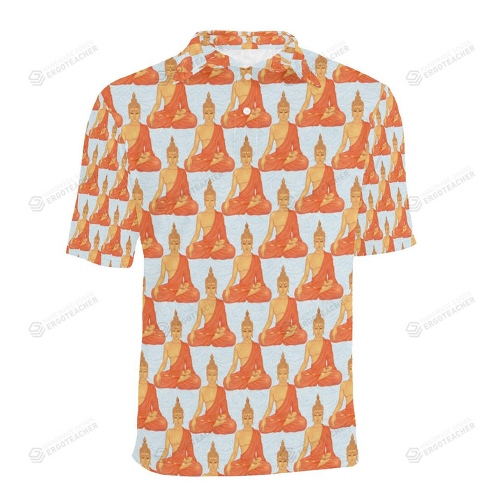 Buddha Pattern Unisex Polo Shirt
