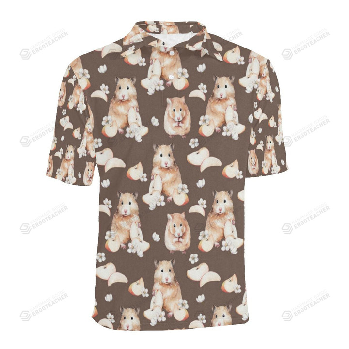 Hamster Pattern Unisex Polo Shirt
