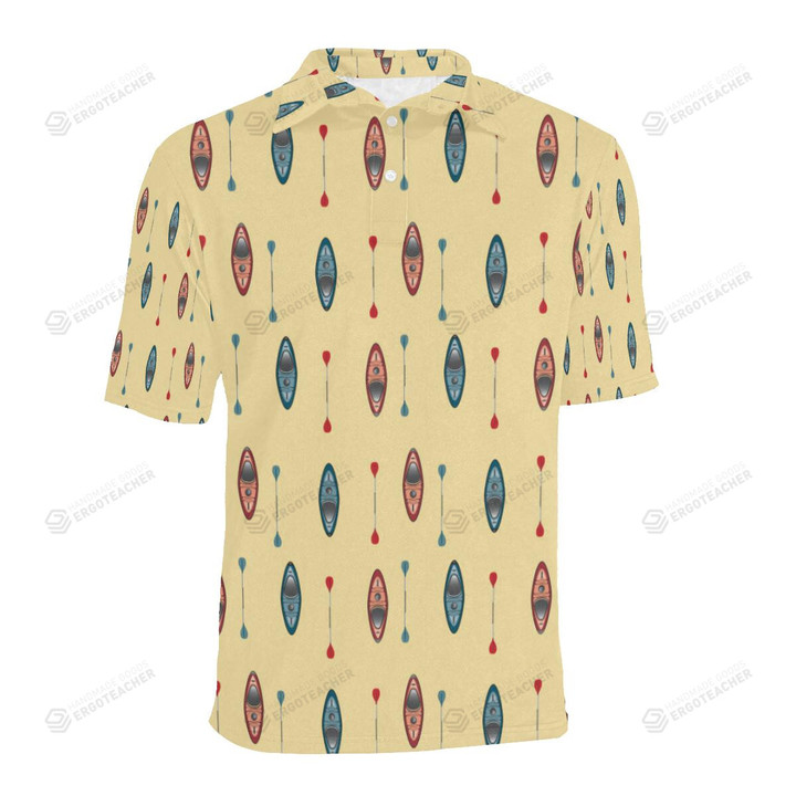 Kayak Pattern Unisex Polo Shirt
