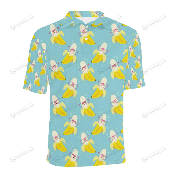 Banana Pattern Unisex Polo Shirt