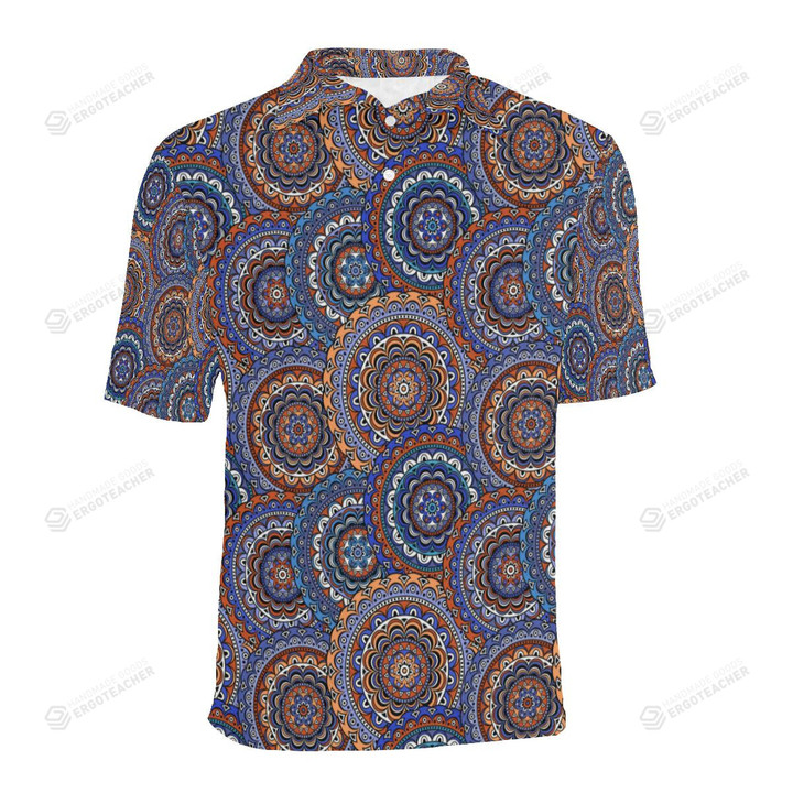 Mandala Boho Chic Unisex Polo Shirt