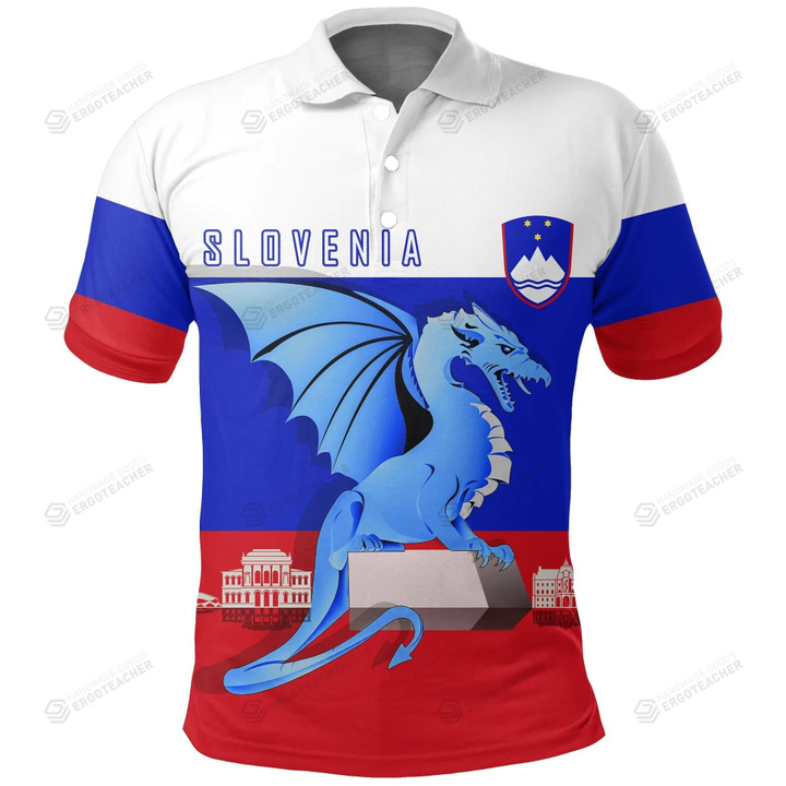 Slovenia Dragon Flag Polo Shirt