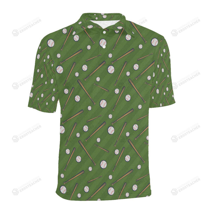 Baseball Pattern Unisex Polo Shirt
