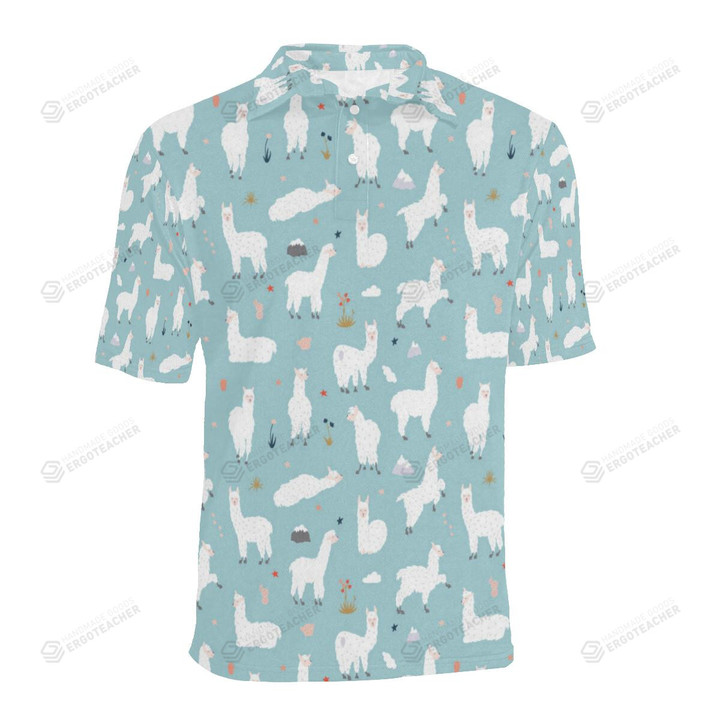 Alpaca Pattern Polo Shirt