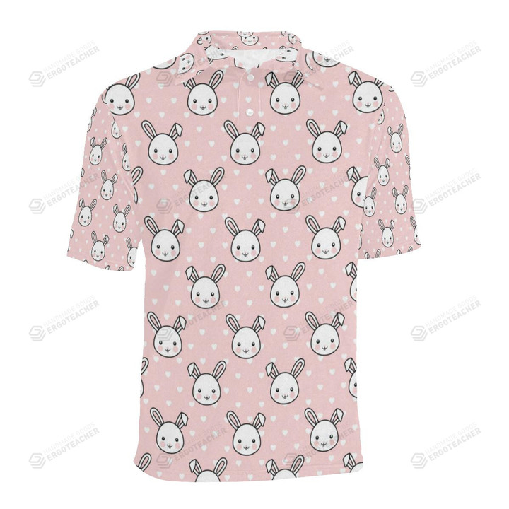 Rabbit Pattern Unisex Polo Shirt