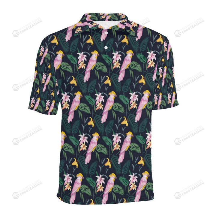 Cockatoo Pattern Unisex Polo Shirt