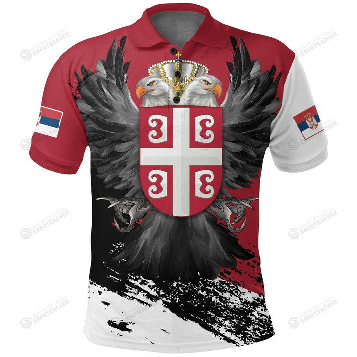 Serbian Eagle Tattoo Polo Shirt