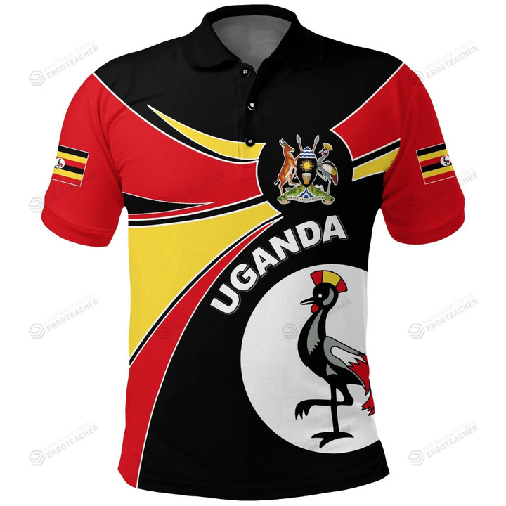 Uganda Round Coat Of Arms Polo Shirt