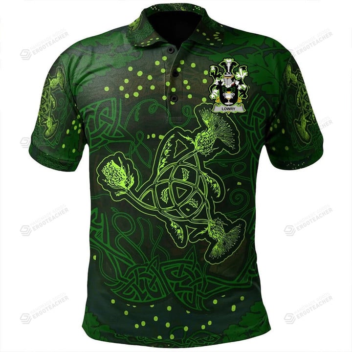 Ireland Lowry or Lavery Irish Family Crest Polo Shirt