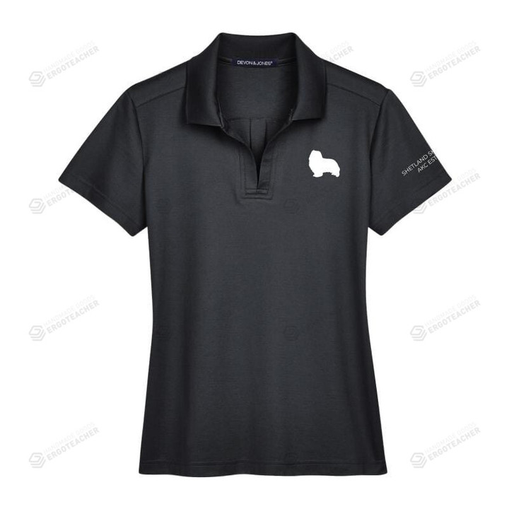 Shetland Sheepdog Embroidered Akc Unisex Polo Shirt