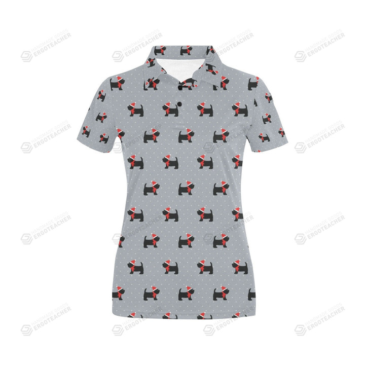 Scottish Terriers Christmas Themed Polo Shirt