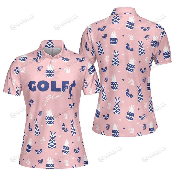 Golf Girl Summer Pattern Unisex Polo Shirt