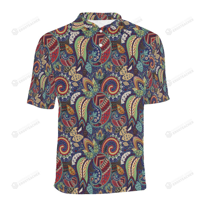 Paisley Boho Pattern Unisex Polo Shirt