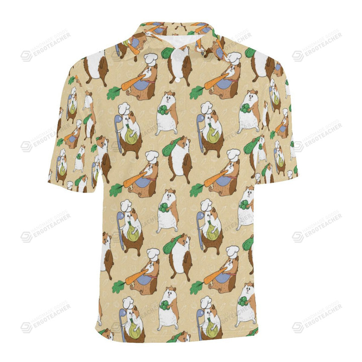 Guinea Pig Pattern Unisex Polo Shirt