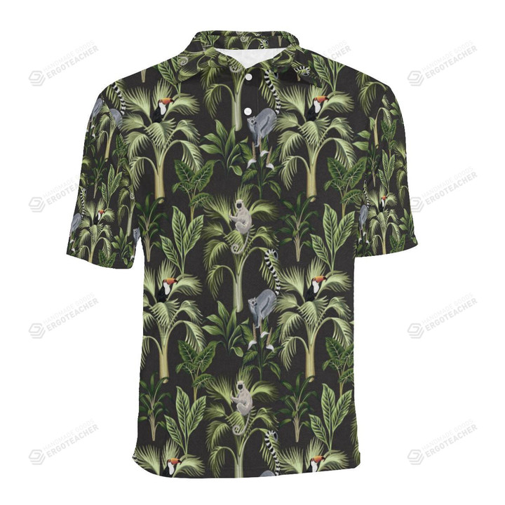 Rainforest Pattern Unisex Polo Shirt