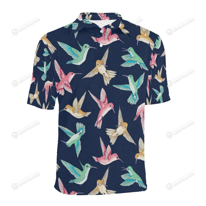 Hummingbird Cute Pattern Polo Shirt