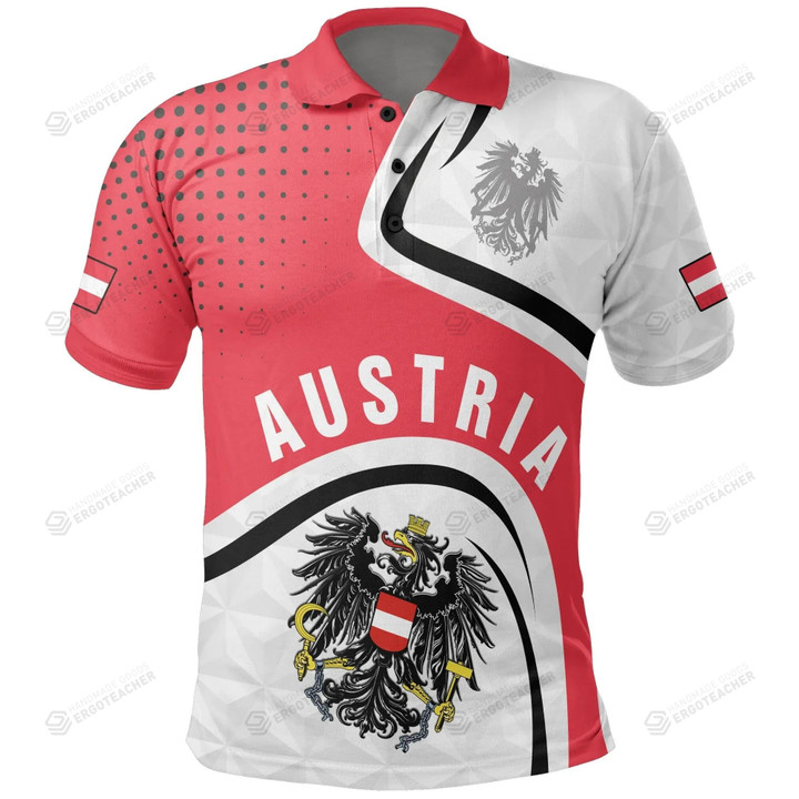 Austrian Coat Of Arms and Flag Polo Shirt