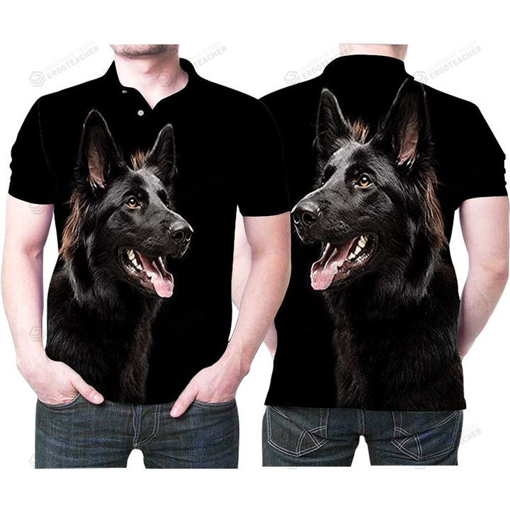 German Shepherd Posture Loyalty Friends 3D Printed Gift For German Shepherd Dog Lovers Polo Shirt