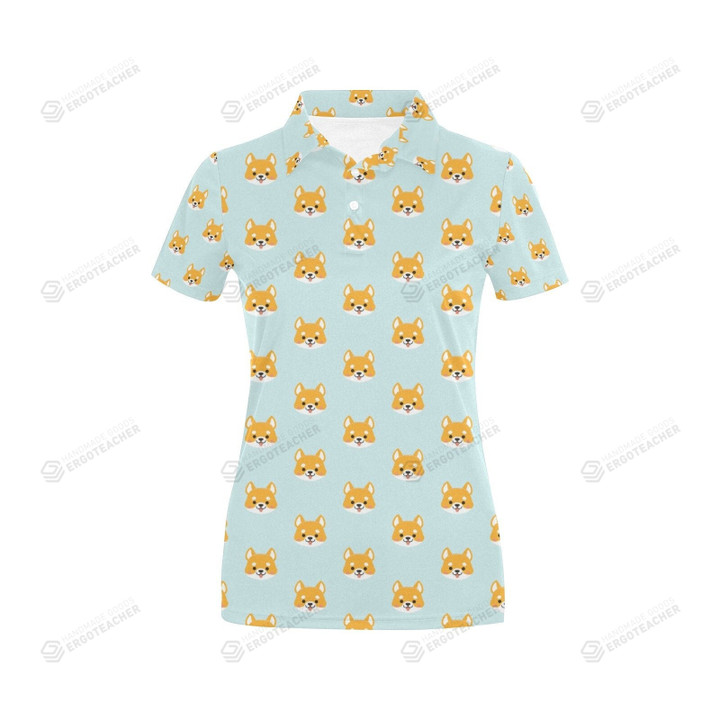Shiba Inu Unisex Polo Shirt