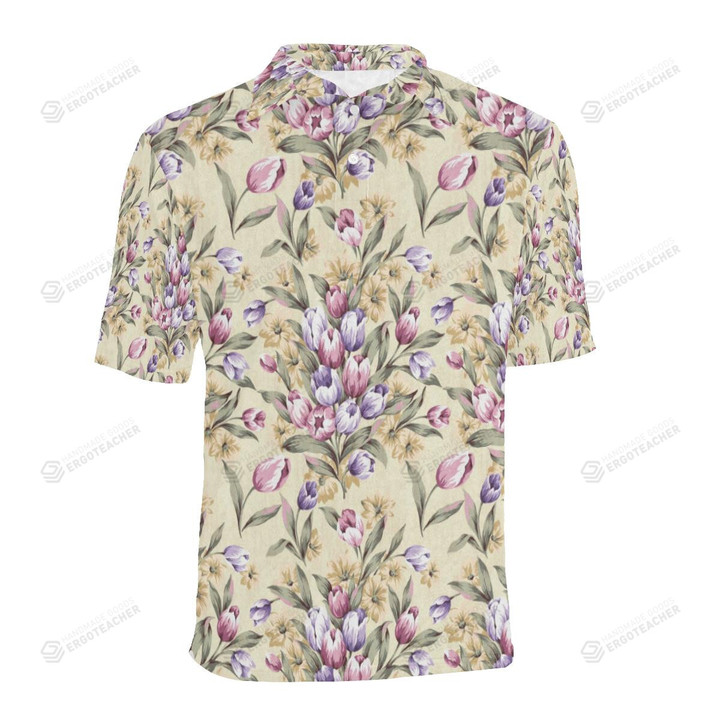 Tulip Pattern Unisex Polo Shirt