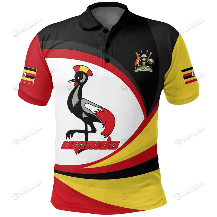Uganda Strong Flag Polo Shirt