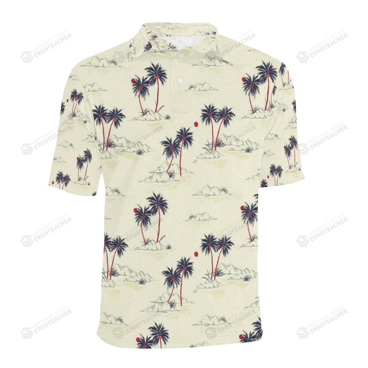Palm Tree Pattern Unisex Polo Shirt