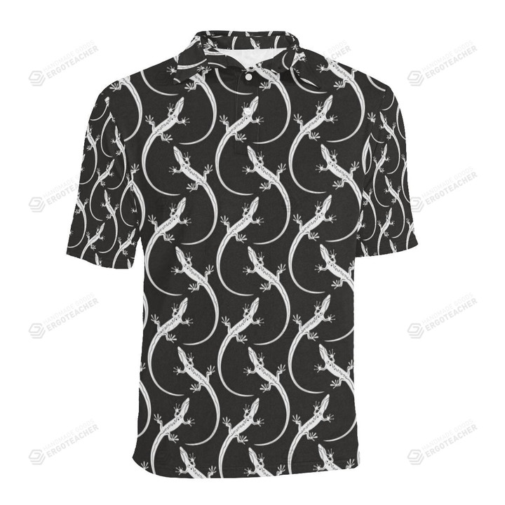 Lizard Pattern Unisex Polo Shirt