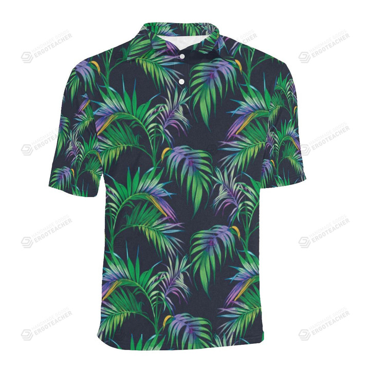 Palm Leaves Pattern Unisex Polo Shirt