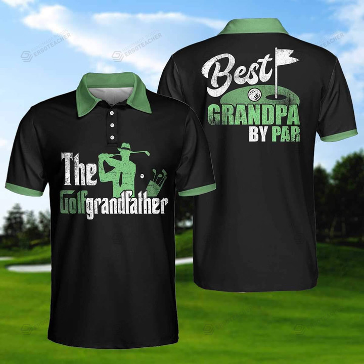 Best Grandpa By Par Golf Polo Shirt