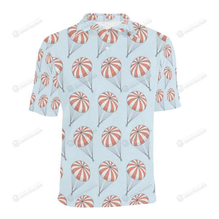 Skydiving Pattern Unisex Polo Shirt