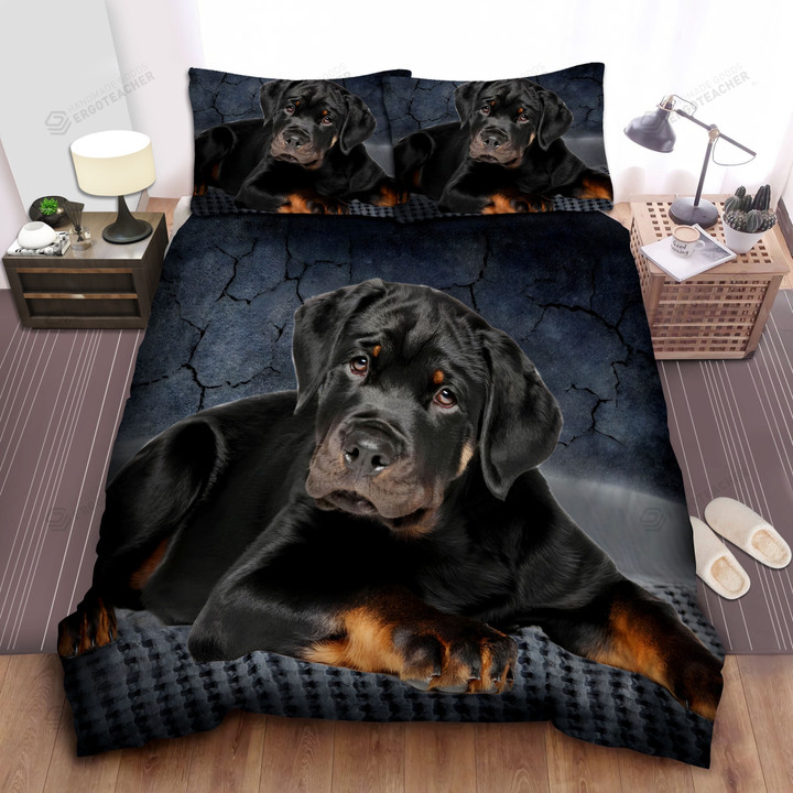 Rottweiler Bed Sheets Bedspread Duvet Cover Bedding Set