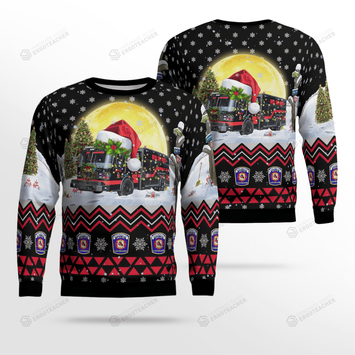 Delhi Fire Department 3D Ugly Christmas Sweater, Gift For Christmas AOP Sweater