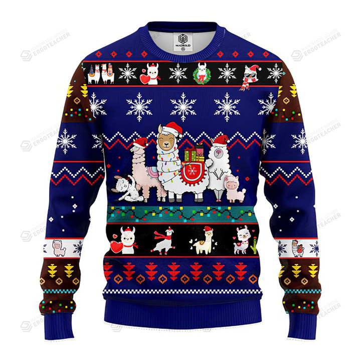 Llama Noel Ugly Christmas Sweater, All Over Print Sweatshirt
