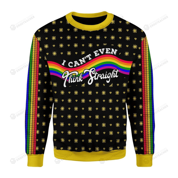 Rainbow LGBT Flag For Unisex Ugly Christmas Sweater, All Over Print Sweatshirt
