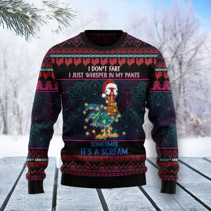 Chicken Funny Christmas Christmas Ugly Sweater
